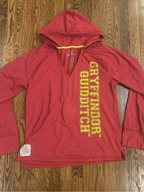 Official Harry Potter Gryffindor Quidditch Hooded Long Sleeve